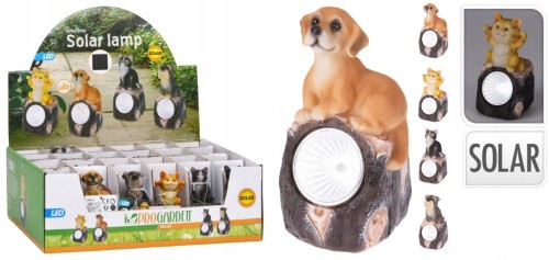 Lampka solarna ogrodowa zwierzątka LED 11 cm