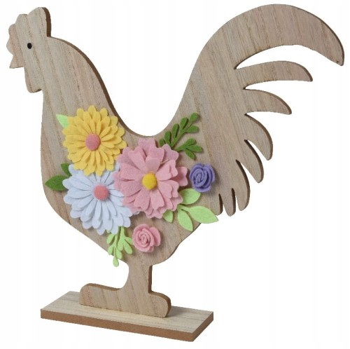 Figurka dekoracja drewniana wielkanocna kogut 6x32,5x30,5 cm