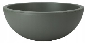 Doniczka okrągła ciemnozielona plastikowa 40x16x40 cm