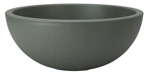 Doniczka okrągła ciemnozielona plastikowa 40x16x40 cm