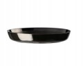 Podstawka pod doniczkę czarna plastikowa Cristal 14,5 cm