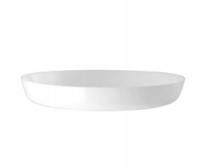 Podstawka pod doniczkę biała plastikowa Cristal 17 cm