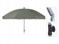 Parasol ogrodowy szary przeciwsłoneczny 250 cm łamany