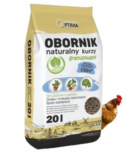 Obornik naturalny kurzy granulowany nawóz 20 L