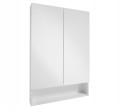 Szafka łazienkowa z lustrem wisząca biała 60x90 cm Lupo