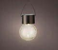 Lampa solarna wisząca szklana ogrodowa 9x6 cm