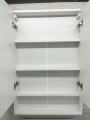 Szafka łazienkowa z lustrem wisząca biała 60x90 cm Lupo