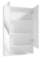 Szafka łazienkowa z lustrem wisząca biała 60x90 cm Lupo