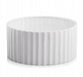 Osłonka ceramiczna biała misa elegancka 26x13 cm