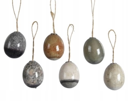 Jajko wielkanocne pisanka zawieszka ozdobna 4x6 cm