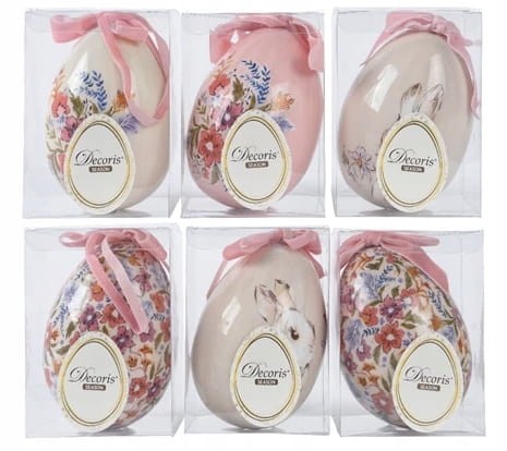 Jajko wielkanocne zawieszka ozdobna pisanka 9x12 cm