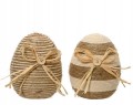 Figurka wielkanocna ozdobna jajko w jucie 13,5 cm
