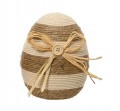 Figurka wielkanocna ozdobna jajko w jucie 13,5 cm