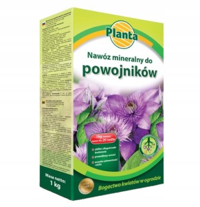 Nawóz do powojników pnączy mineralny 1 kg wydajny