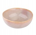 Miska nowoczesny wzór porcelanowa kremowa 22cm