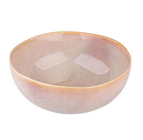 Miska nowoczesny wzór porcelanowa kremowa 22cm