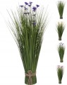 Bukiet sztucznej trawy z kwiatami 52 cm