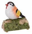 Figurka ogrodowa ptak z dźwiękiem 14,5x14x8,5 cm