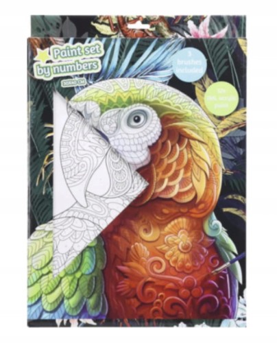 Malowanie po numerach zestaw obraz farbki pędzle 45x31,5 cm