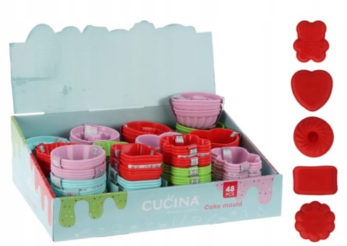 Foremki silikonowe do babeczek muffinek 3 szt.