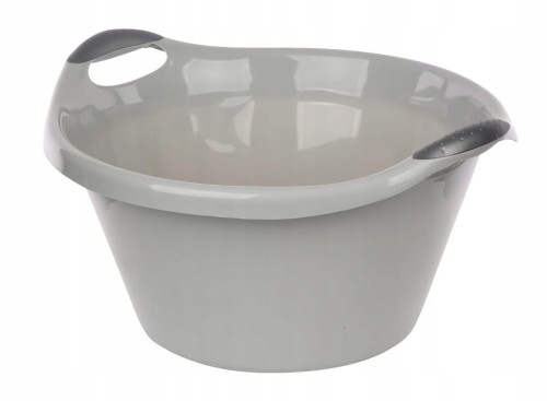 Miska plastikowa duża na pranie 15l 44 cm szara 