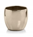 Osłonka ceramiczna złota kula glamour 16x15,5cm