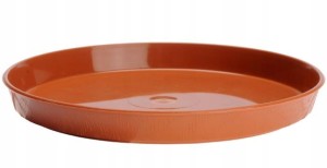 Podstawka pod doniczkę terrakota 35 cm okrągła plastikowa
