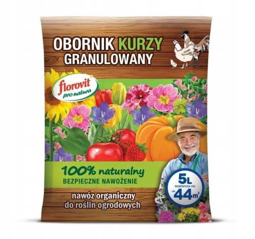 Florovit obornik naturalny kurzy granulowany kurzak 5 L