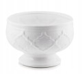 Osłonka ceramiczna 22,5x22,5 cm biała glamour