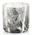 Osłonka ceramiczna marmurowa 12 cm okrągła matowa