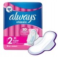 Podpaski Always Classic long ze skrzydełkami 9 szt