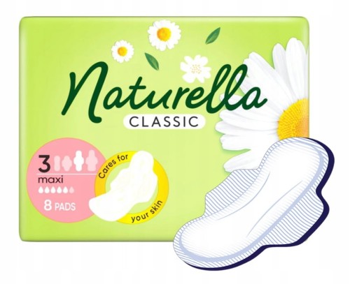 Podpaski Naturella Classic maxi 8 szt ze skrzydełkami