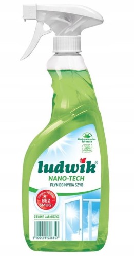 Ludiwk płyn do mycia szyb i glazury 600 ml zielone jabłko