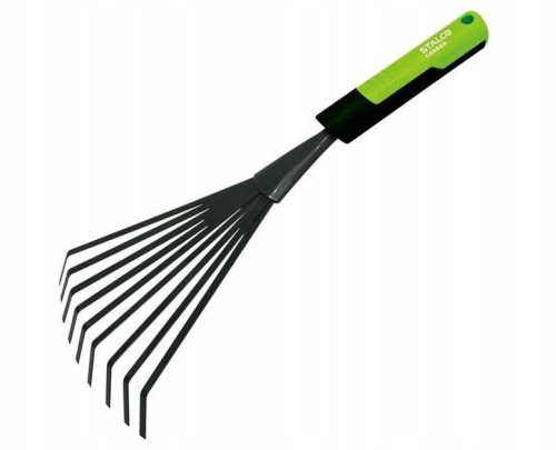 Grabki wachlarzowe metalowe czarne do ogrodu 39 cm