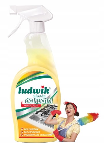Ludwik płyn do czyszczenia kuchni 750 ml aktywna piana