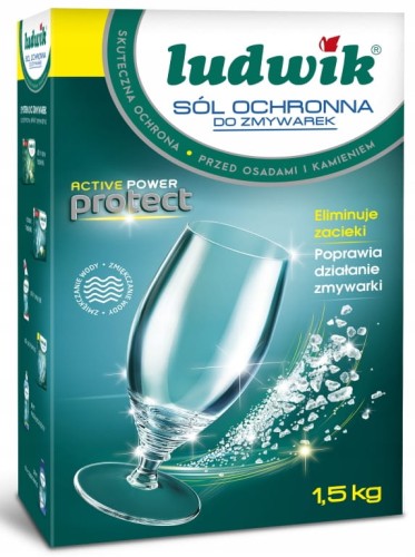 Ludwik sól do zmywarki ochronna 1,5 kg zmiękczająca