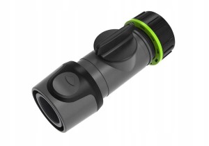 Szybkozłącze przelotowe z zaworem 3/4" tworzywo sztuczne