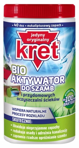 BIO aktywator do szamb i oczyszczalni ścieków Kret 1 kg