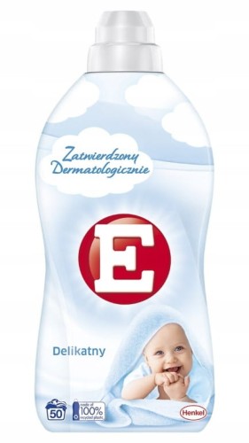 Płyn do płukania tkanin 1,1 l E Sensitive 50 prań delikatny