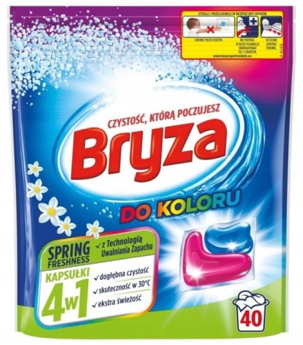Bryza Kapsułki do prania 4w1 40 szt do kolorowych tkanin