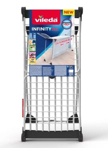 Suszarka na pranie ubrania Vileda 304x56x128cm z kółkami