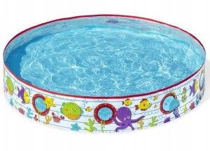 Basen rozporowy dla dzieci wzór 152x25 cm okrągły 435l 