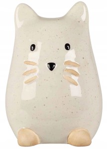 Figurka kota porcelanowa dekoracyjna 8,7 x 13 x 9,8 cm