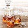 Karafka szklana + 4 szklanki 0,9 l zestaw do whisky brandy