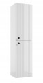 Słupek łazienkowy wiszący ryflowany 140x35 cm biały połysk Rietti