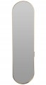 Lustro ścienne owalne 115x30 cm złote