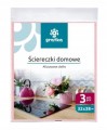 Ściereczki z wiskozy domowe uniwersalne 3 szt 32x38cm
