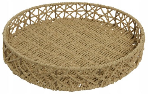Taca okrągła pleciona 35 cm dekoracyjna 