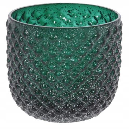 Świecznik szklany na tealight 10x10x9,5cm