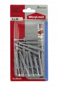 Kołki rozporowe uniwersalne 6x40mm 20szt
